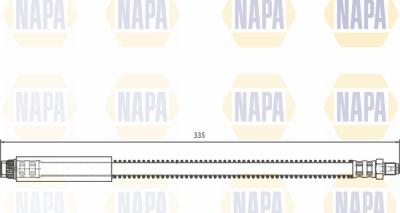 NAPA NBH1050 - Flexible de frein cwaw.fr