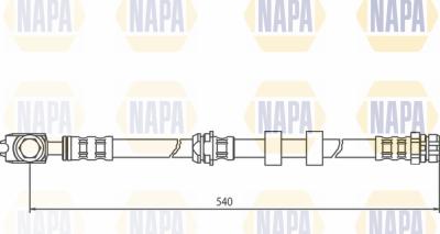 NAPA NBH1002 - Flexible de frein cwaw.fr