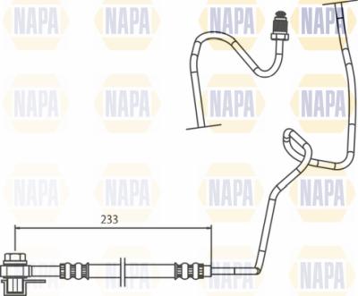 NAPA NBH1126 - Flexible de frein cwaw.fr