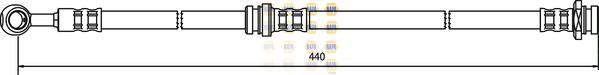 NAPA NBH1305 - Flexible de frein cwaw.fr