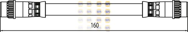 NAPA NBH1249 - Flexible de frein cwaw.fr