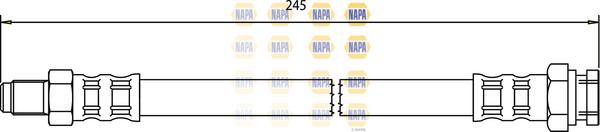 NAPA NBH1242 - Flexible de frein cwaw.fr