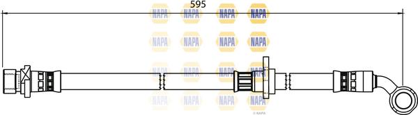 NAPA NBH1266 - Flexible de frein cwaw.fr