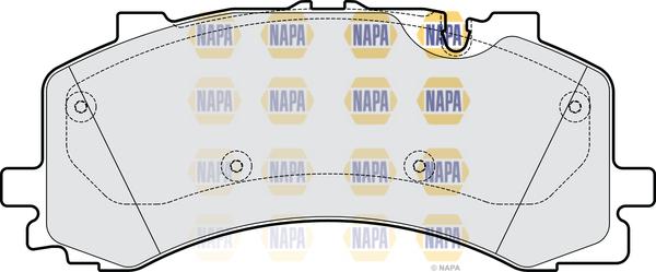 NAPA NBP1905 - Kit de plaquettes de frein, frein à disque cwaw.fr