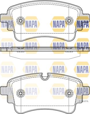 NAPA NBP1902 - Kit de plaquettes de frein, frein à disque cwaw.fr