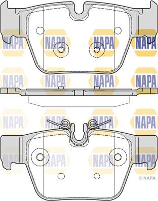 NAPA NBP1918 - Kit de plaquettes de frein, frein à disque cwaw.fr