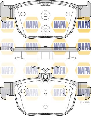 NAPA NBP1924 - Kit de plaquettes de frein, frein à disque cwaw.fr