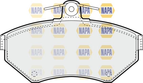 NAPA NBP1493 - Kit de plaquettes de frein, frein à disque cwaw.fr