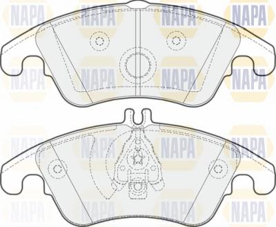 NAPA NBP1449 - Kit de plaquettes de frein, frein à disque cwaw.fr