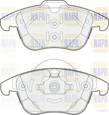 NAPA NBP1444 - Kit de plaquettes de frein, frein à disque cwaw.fr