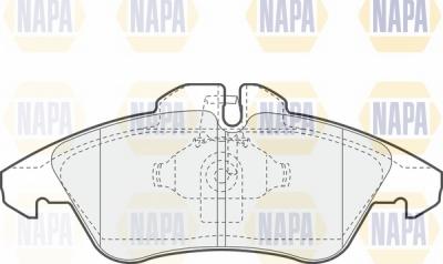 NAPA NBP1441 - Kit de plaquettes de frein, frein à disque cwaw.fr