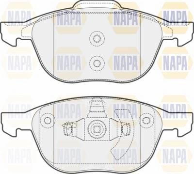 NAPA NBP1443 - Kit de plaquettes de frein, frein à disque cwaw.fr