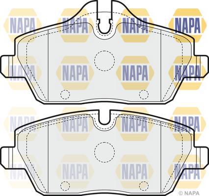 NAPA NBP1459 - Kit de plaquettes de frein, frein à disque cwaw.fr