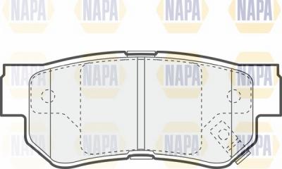 NAPA NBP1414 - Kit de plaquettes de frein, frein à disque cwaw.fr