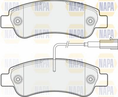 NAPA NBP1415 - Kit de plaquettes de frein, frein à disque cwaw.fr