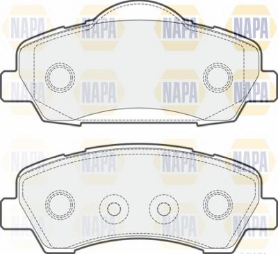 NAPA NBP1416 - Kit de plaquettes de frein, frein à disque cwaw.fr