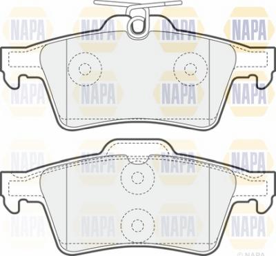 NAPA NBP1411 - Kit de plaquettes de frein, frein à disque cwaw.fr