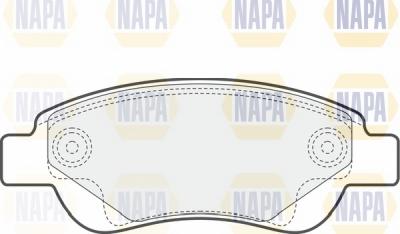 NAPA NBP1412 - Kit de plaquettes de frein, frein à disque cwaw.fr