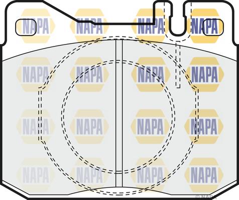 NAPA NBP1485 - Kit de plaquettes de frein, frein à disque cwaw.fr