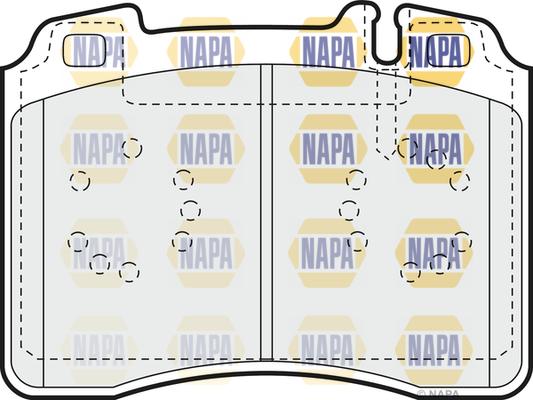 NAPA NBP1483 - Kit de plaquettes de frein, frein à disque cwaw.fr