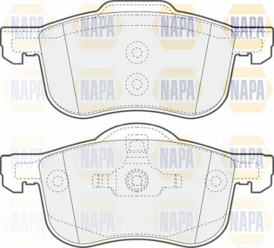 NAPA NBP1439 - Kit de plaquettes de frein, frein à disque cwaw.fr