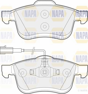 NAPA NBP1431 - Kit de plaquettes de frein, frein à disque cwaw.fr