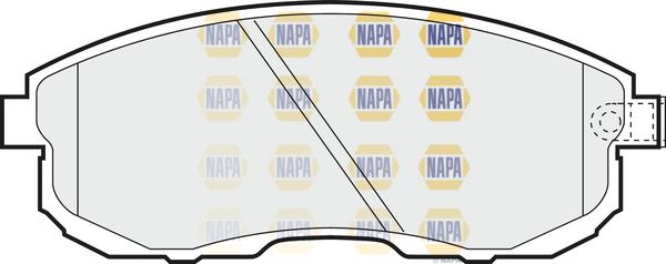 NAPA NBP1438 - Kit de plaquettes de frein, frein à disque cwaw.fr