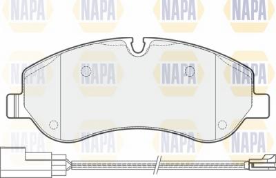 NAPA NBP1433 - Kit de plaquettes de frein, frein à disque cwaw.fr