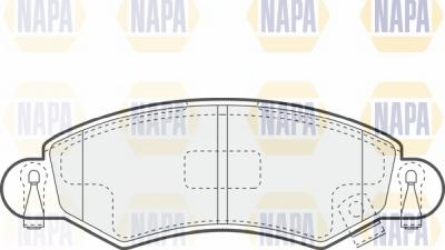 NAPA NBP1429 - Kit de plaquettes de frein, frein à disque cwaw.fr