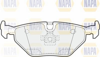 NAPA NBP1426 - Kit de plaquettes de frein, frein à disque cwaw.fr