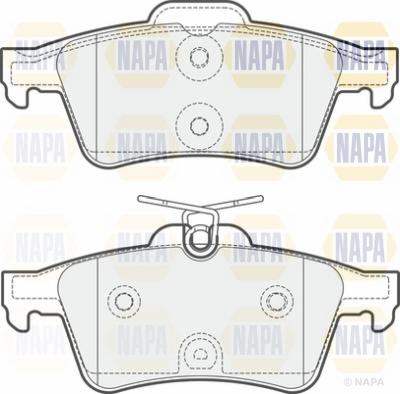 NAPA NBP1421 - Kit de plaquettes de frein, frein à disque cwaw.fr