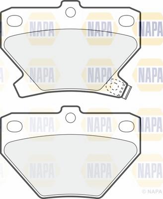 NAPA NBP1470 - Kit de plaquettes de frein, frein à disque cwaw.fr