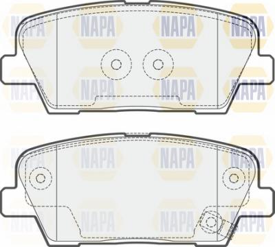 NAPA NBP1595 - Kit de plaquettes de frein, frein à disque cwaw.fr