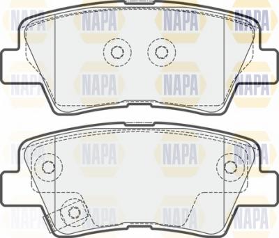 NAPA NBP1596 - Kit de plaquettes de frein, frein à disque cwaw.fr