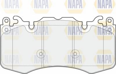 NAPA NBP1593 - Kit de plaquettes de frein, frein à disque cwaw.fr