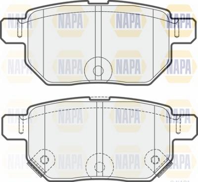 NAPA NBP1592 - Kit de plaquettes de frein, frein à disque cwaw.fr