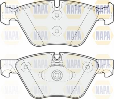 NAPA NBP1597 - Kit de plaquettes de frein, frein à disque cwaw.fr