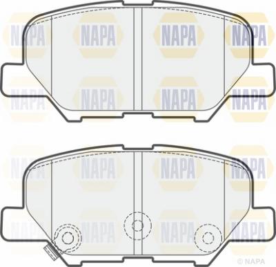 NAPA NBP1546 - Kit de plaquettes de frein, frein à disque cwaw.fr