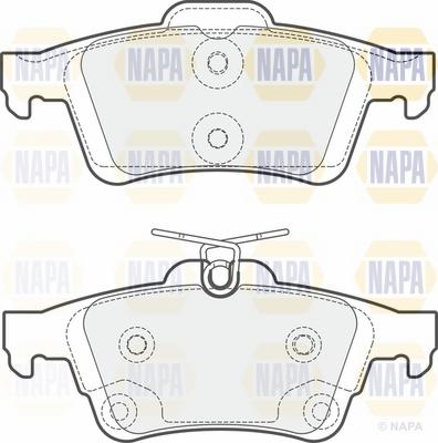 NAPA NBP1541 - Kit de plaquettes de frein, frein à disque cwaw.fr