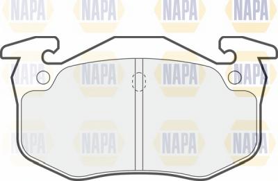 NAPA NBP1558 - Kit de plaquettes de frein, frein à disque cwaw.fr