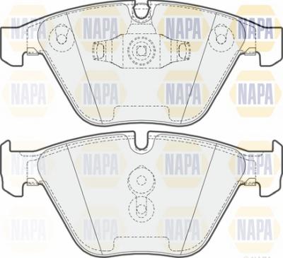 NAPA NBP1564 - Kit de plaquettes de frein, frein à disque cwaw.fr