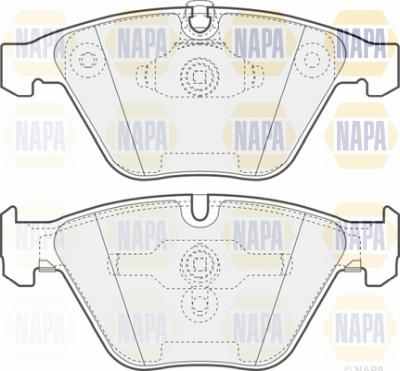 NAPA NBP1565 - Kit de plaquettes de frein, frein à disque cwaw.fr