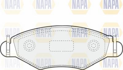 NAPA NBP1560 - Kit de plaquettes de frein, frein à disque cwaw.fr