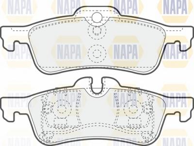 NAPA NBP1562 - Kit de plaquettes de frein, frein à disque cwaw.fr