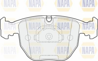 NAPA NBP1567 - Kit de plaquettes de frein, frein à disque cwaw.fr