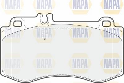 NAPA NBP1507 - Kit de plaquettes de frein, frein à disque cwaw.fr