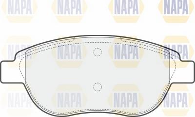 NAPA NBP1583 - Kit de plaquettes de frein, frein à disque cwaw.fr