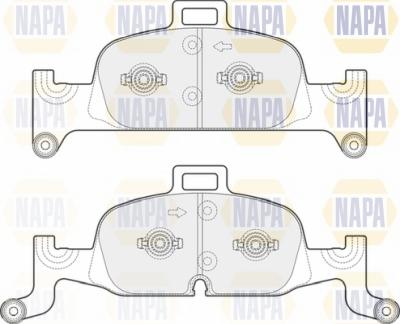 NAPA NBP1539 - Kit de plaquettes de frein, frein à disque cwaw.fr