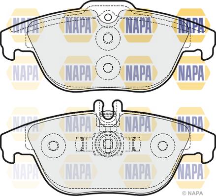 NAPA NBP1535 - Kit de plaquettes de frein, frein à disque cwaw.fr