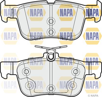 NAPA NBP1538 - Kit de plaquettes de frein, frein à disque cwaw.fr